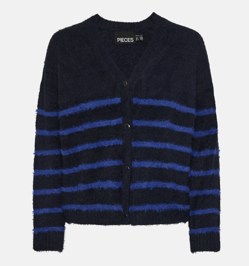 Pieces Jana Cardigan rayé en Bleu pour femmes (344974)