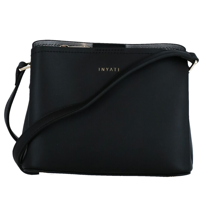 Inyati Lea Donker Sac porté croisé en Brun en simili cuir (284055)