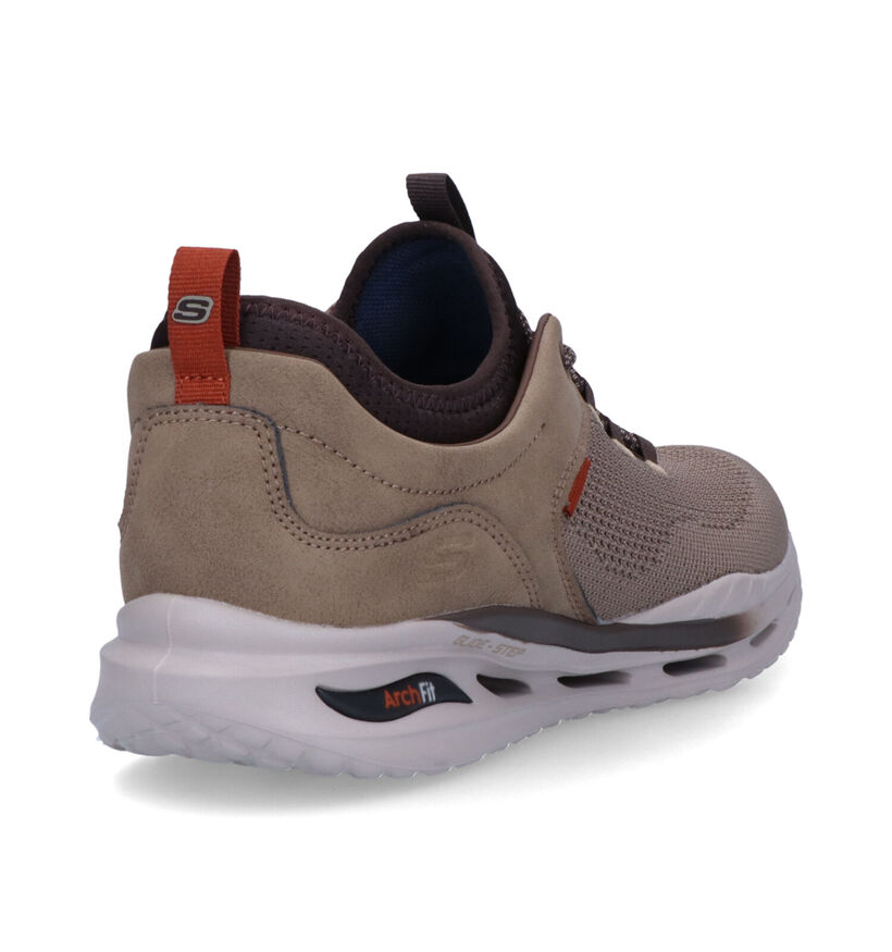 Skechers Arch Fit Orvan Percer Kaki Slip-on Sneakers voor heren (341853) - geschikt voor steunzolen