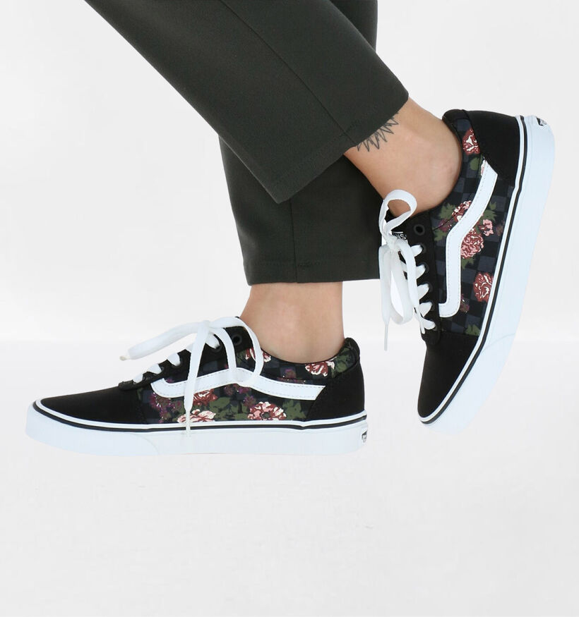 Vans Ward Baskets de skate en Rose pour femmes (327993)