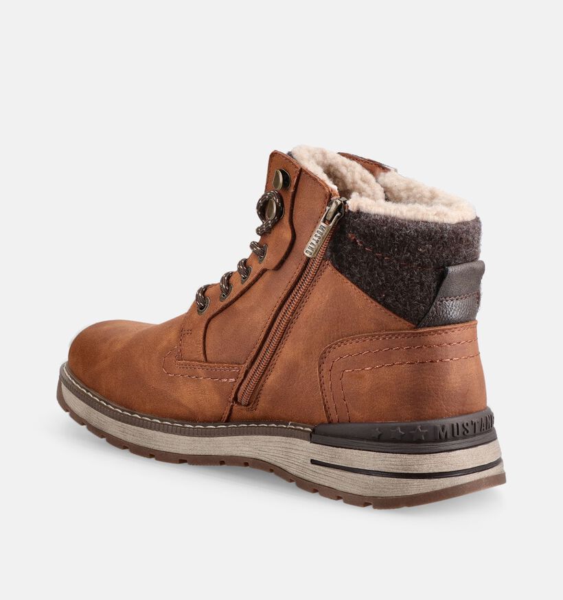 Mustang Cognac Boots met Veters voor heren (378974)