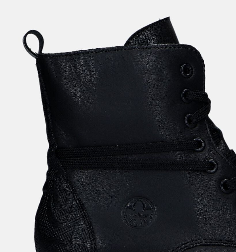 Rieker Bottines avec lacets en Noir pour femmes (331613)