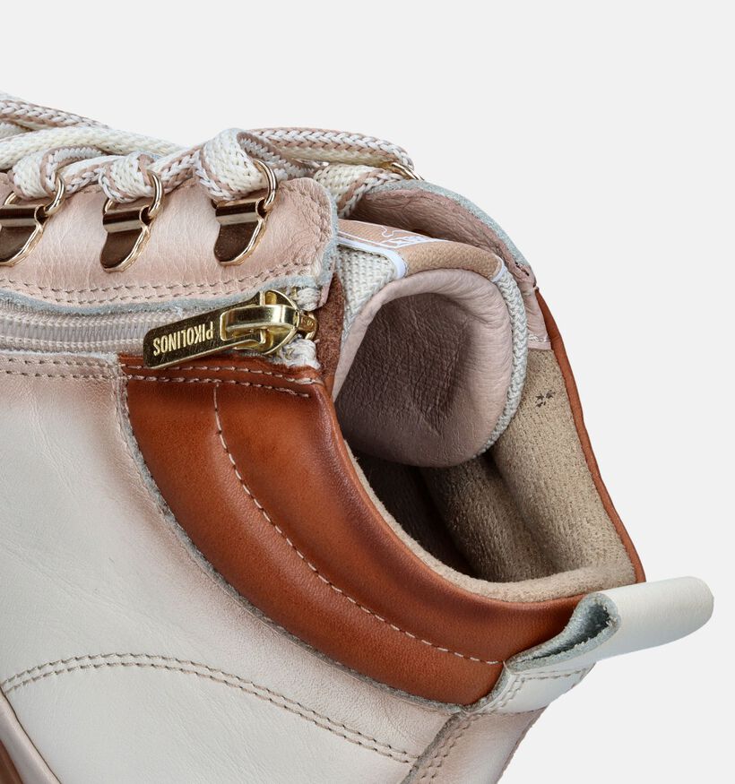 Pikolinis Vigo Bottines en Écru pour femmes (346199) - pour semelles orthopédiques
