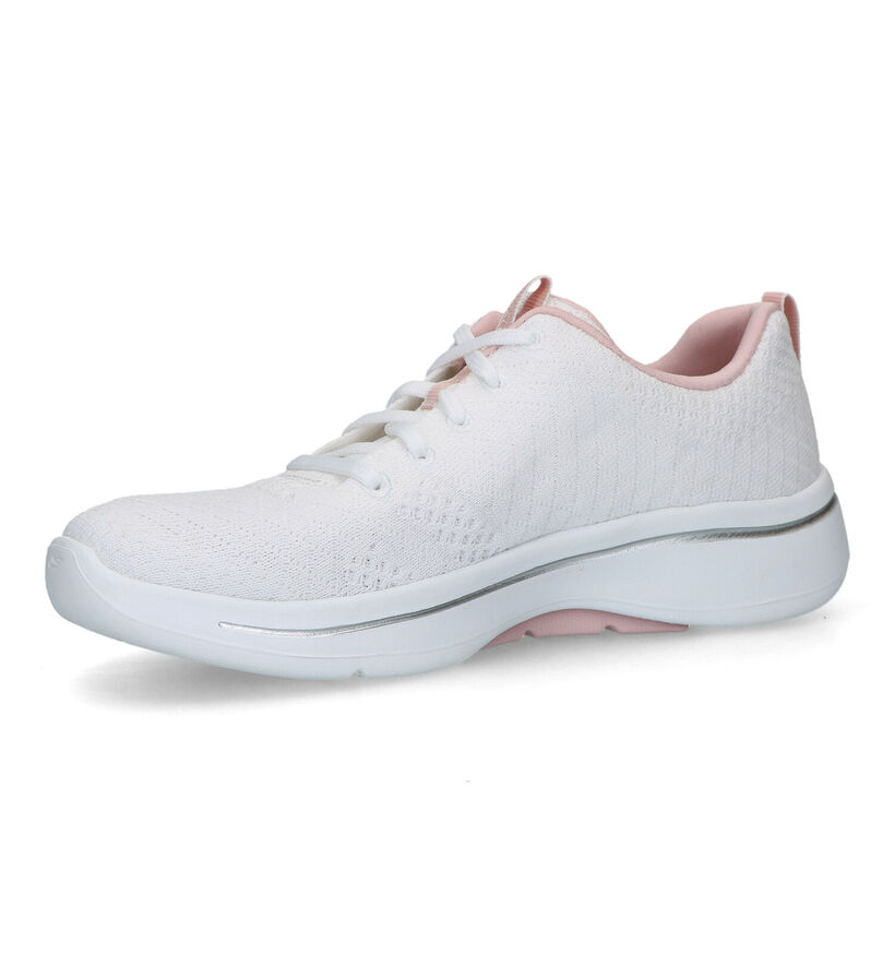 Skechers Go Walk Arch Fit Witte Sneakers voor dames (319365) - geschikt voor steunzolen