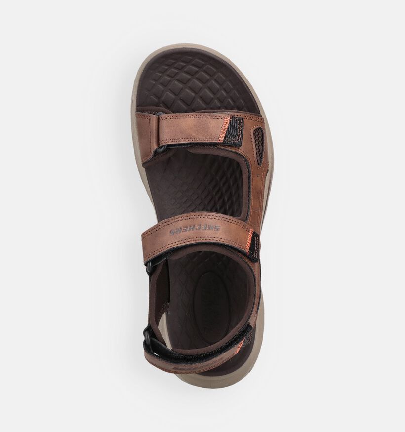 Skechers Orvan Bruine Sandalen voor heren (371054)