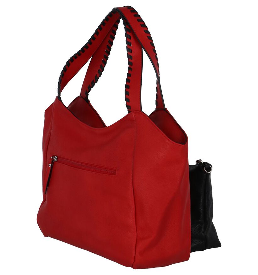 Rode Bag in Bag Schoudertas Emily & Noah in kunstleer (252156)