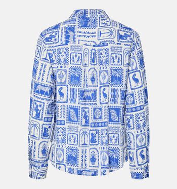 Pieces Blouses Blauw