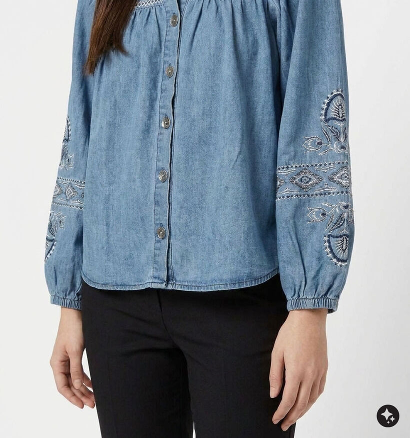 Minuit Douze Yaffa Blauwe Blouse voor dames (381864)