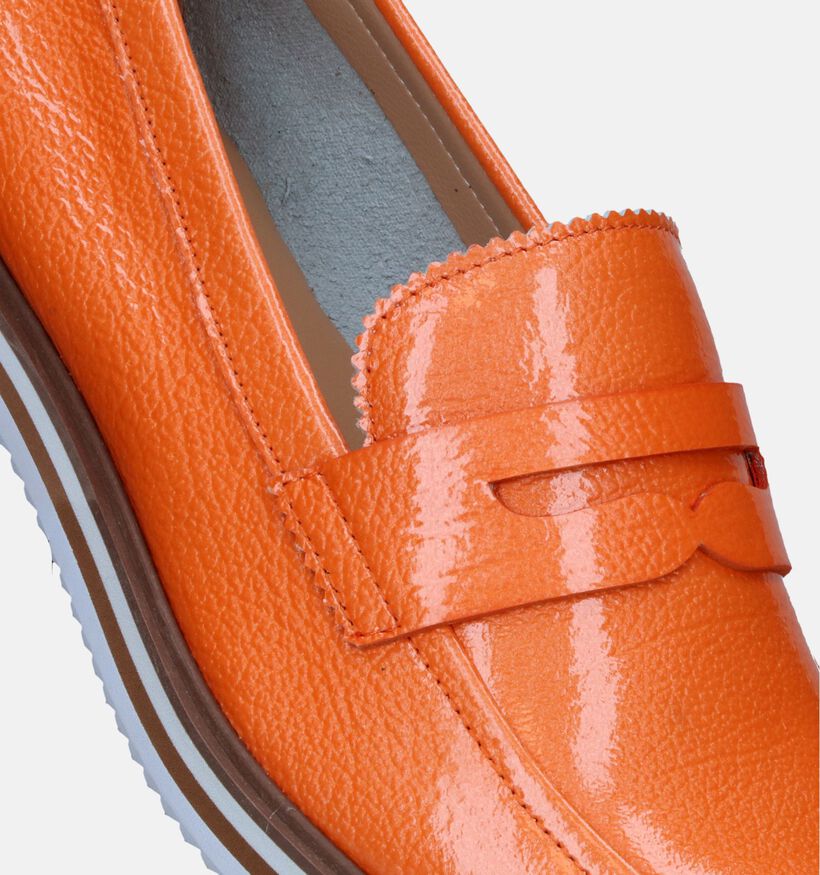 Regarde Le Ciel Dalma-02 Loafers en Orange pour femmes (341235)
