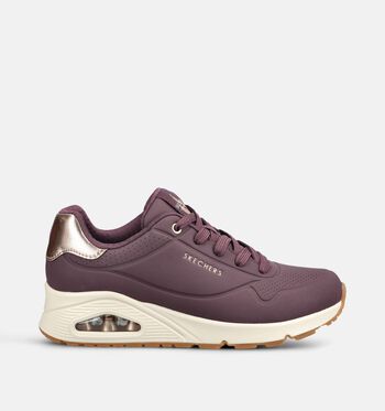 Skechers Uno Stand On Air Low Sneakers Zwart/Taupe/Paars/Blauw/Groen
