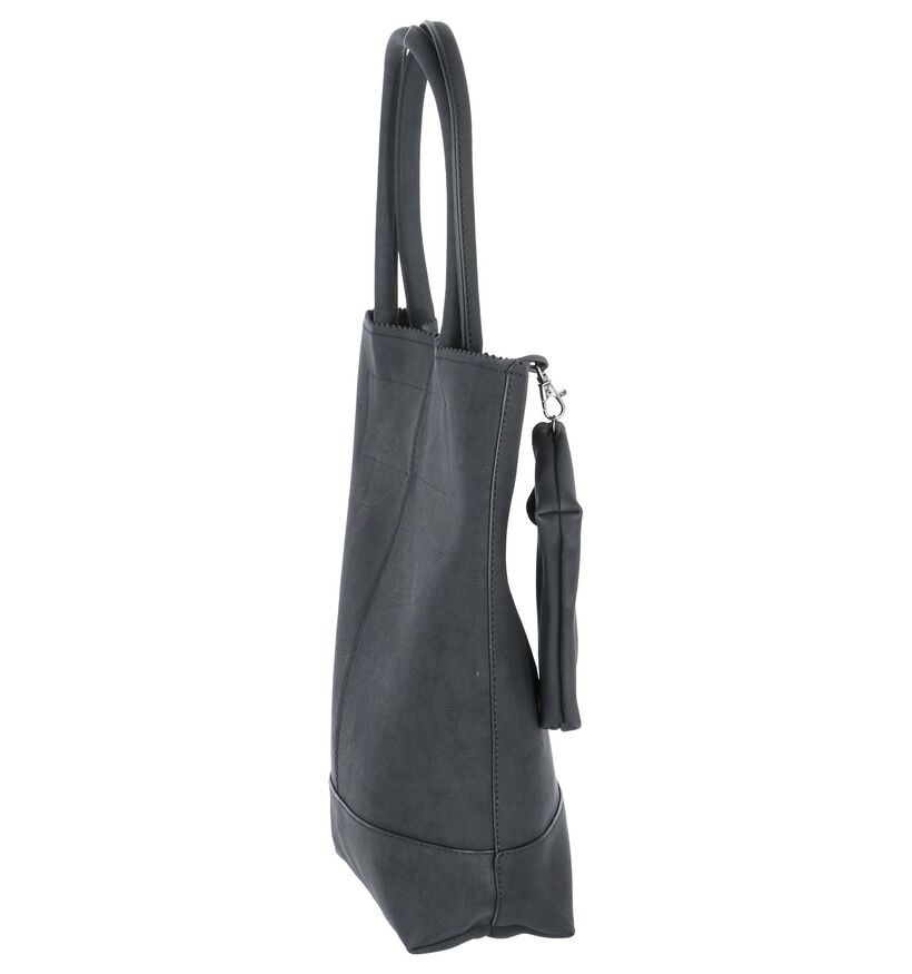 Zebra Natural Bag Zwarte Shopper Tas, , pdp
