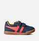 Gola Harrier Strap Baskets basses en Bleu pour filles, garçons (362406)