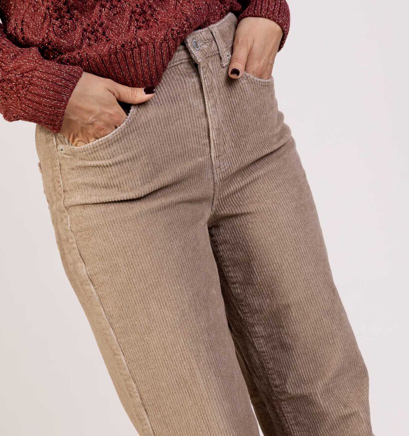 Vero Moda Tessa Corduroy Lichtbruine Broek L32 voor dames (364549)