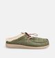 HEYDUDE Wally Slip Camp Pantoufles ouvertes en Vert kaki pour hommes (378091) - pour semelles orthop&eacute;diques