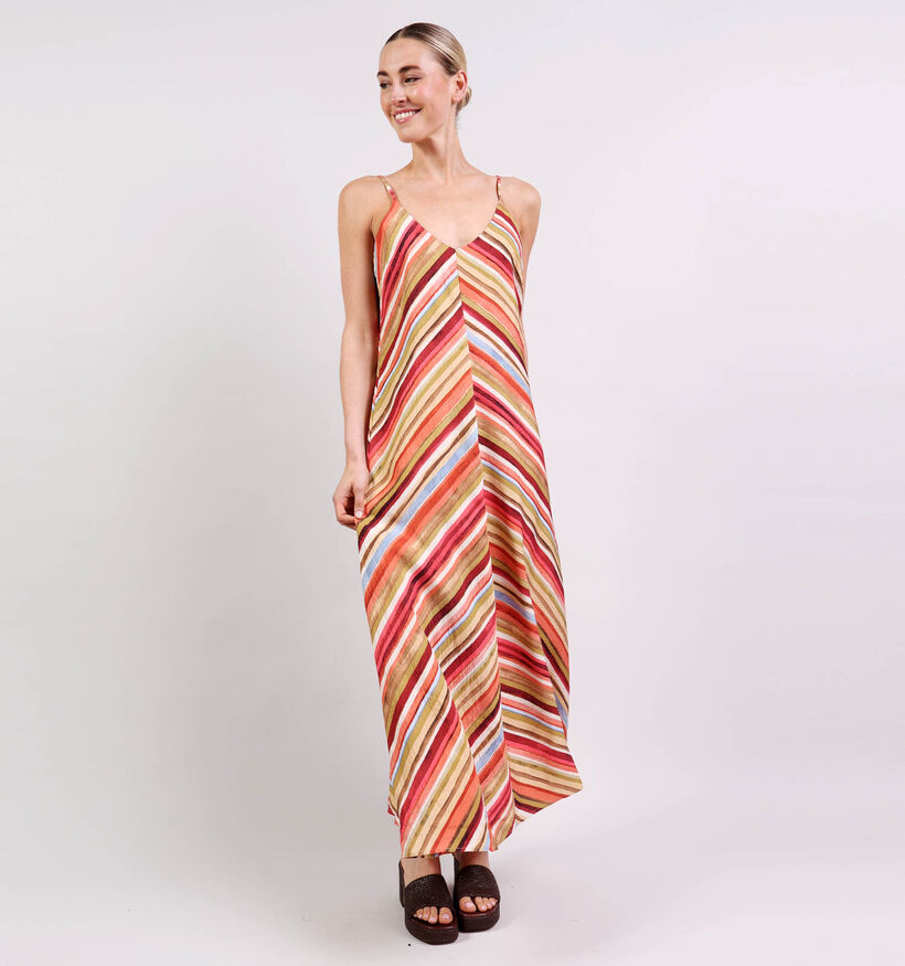 Vero Moda Vita Ellie Robe longue en Orange pour femmes (374949)