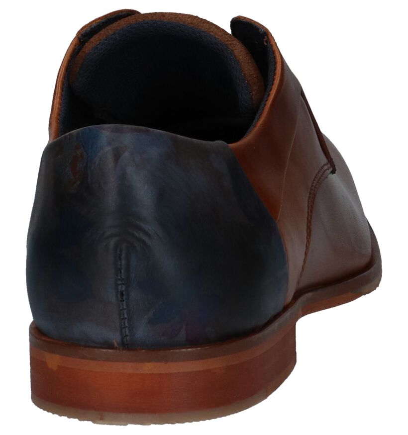 Geklede Veterschoenen Cognac Bullboxer in leer (240631)