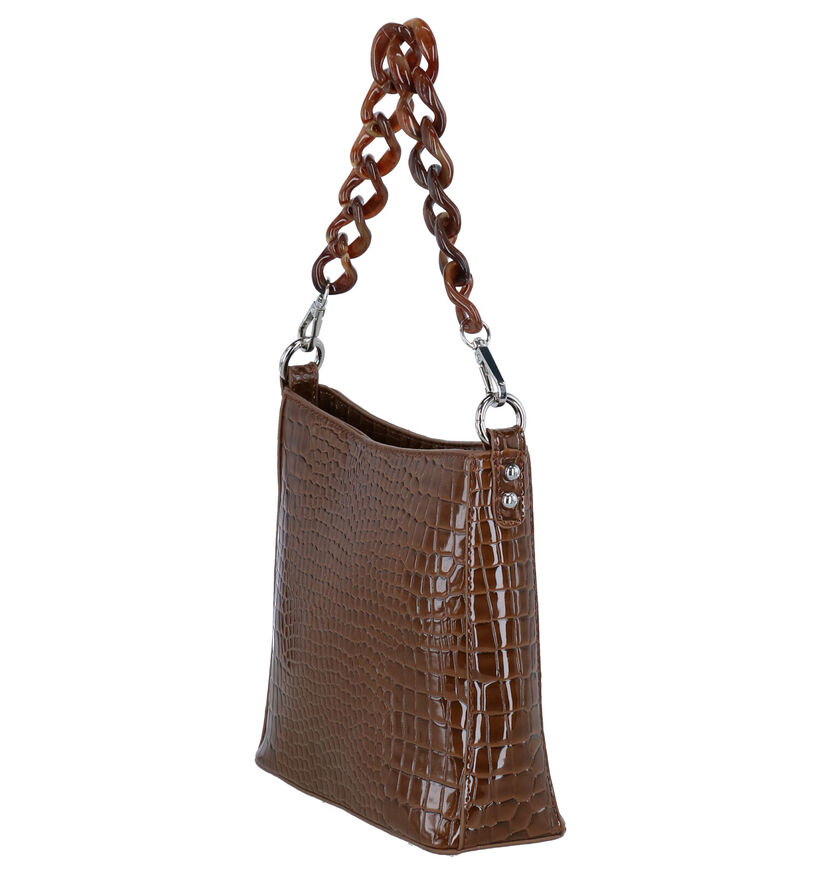 Hvisk Amble Croco Small Roze Schoudertas voor dames (293322)