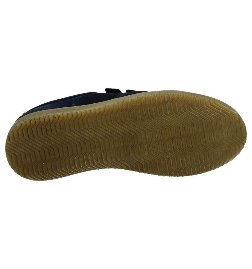 Shoecolate Baskets basses en Bleu foncé en daim (192739)