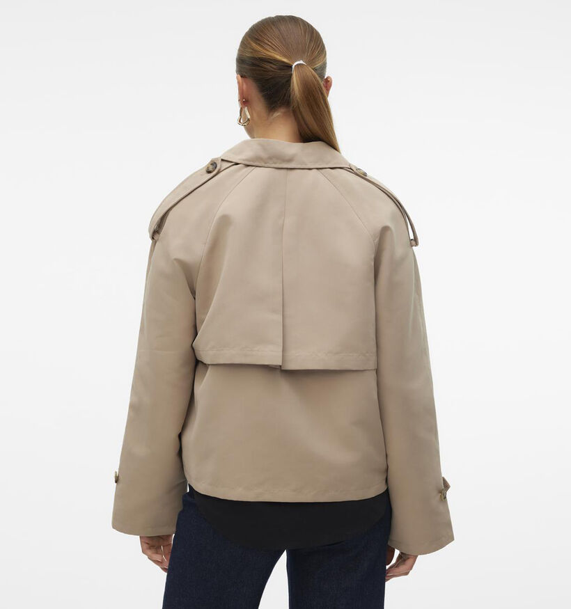 Vero Moda Chloe Beige Korte trenchcoat voor dames (352108)