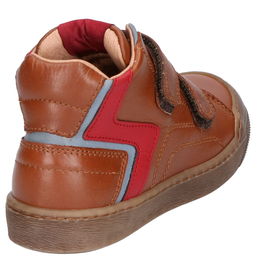 FR by Romagnoli Baskets hautes en Cognac en cuir (255599)