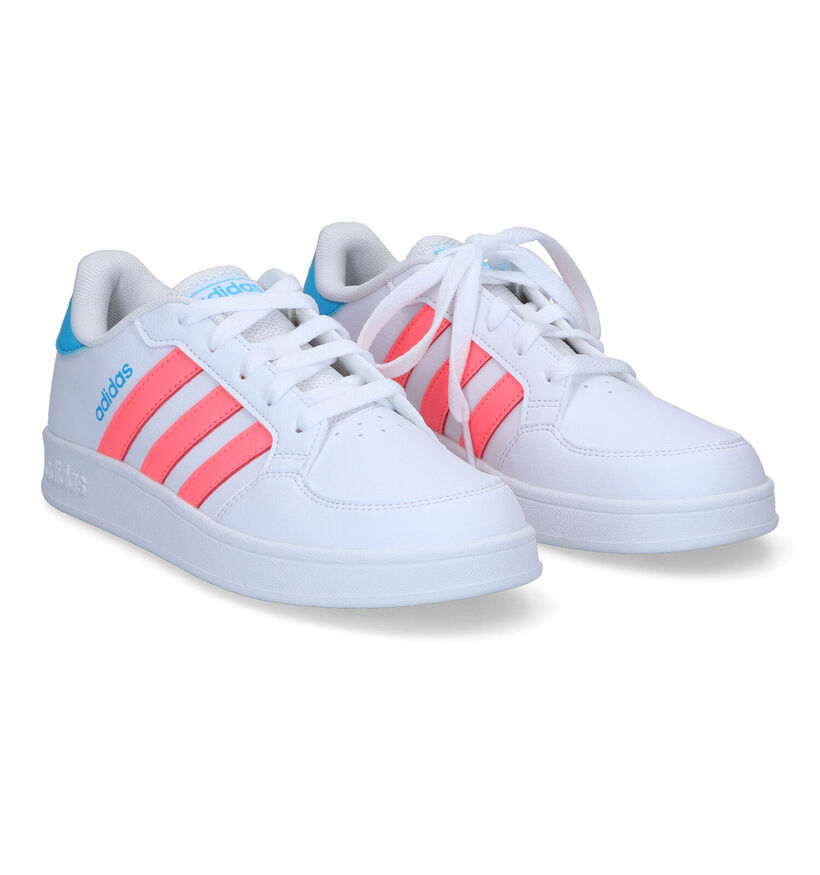 adidas Breaknet Witte Sneakers voor meisjes (318928) - geschikt voor steunzolen