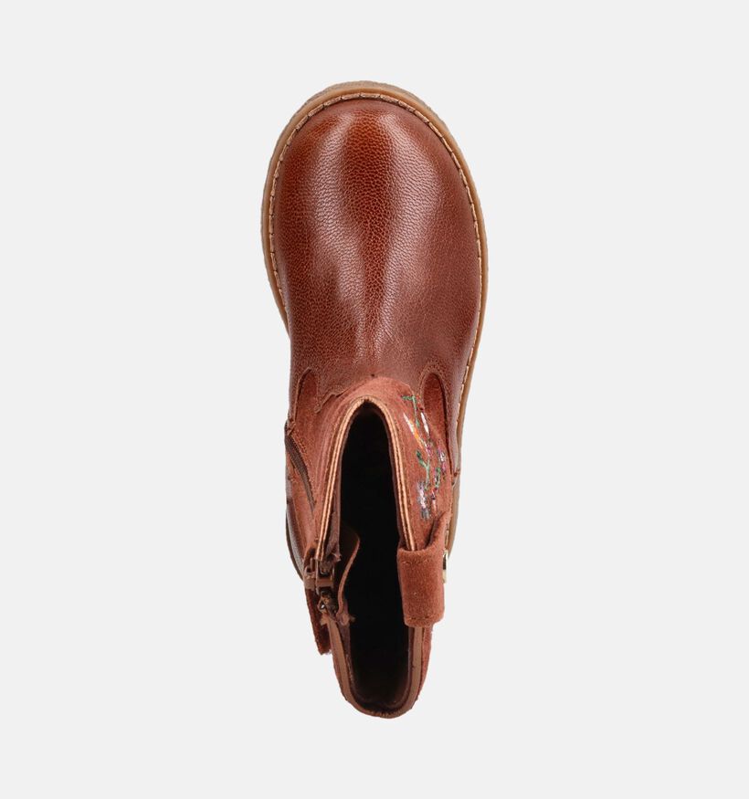 Milo & Mila Cognac Laarzen voor meisjes (376431) - geschikt voor steunzolen