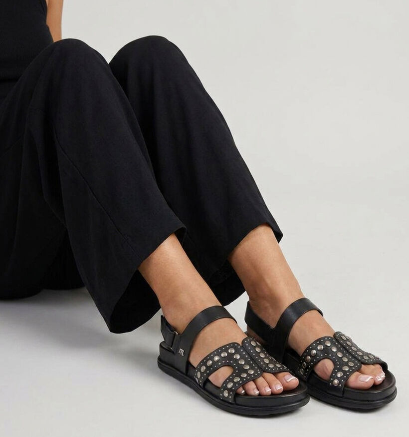 Maruti Elora Zwarte Slippers voor dames (372343)