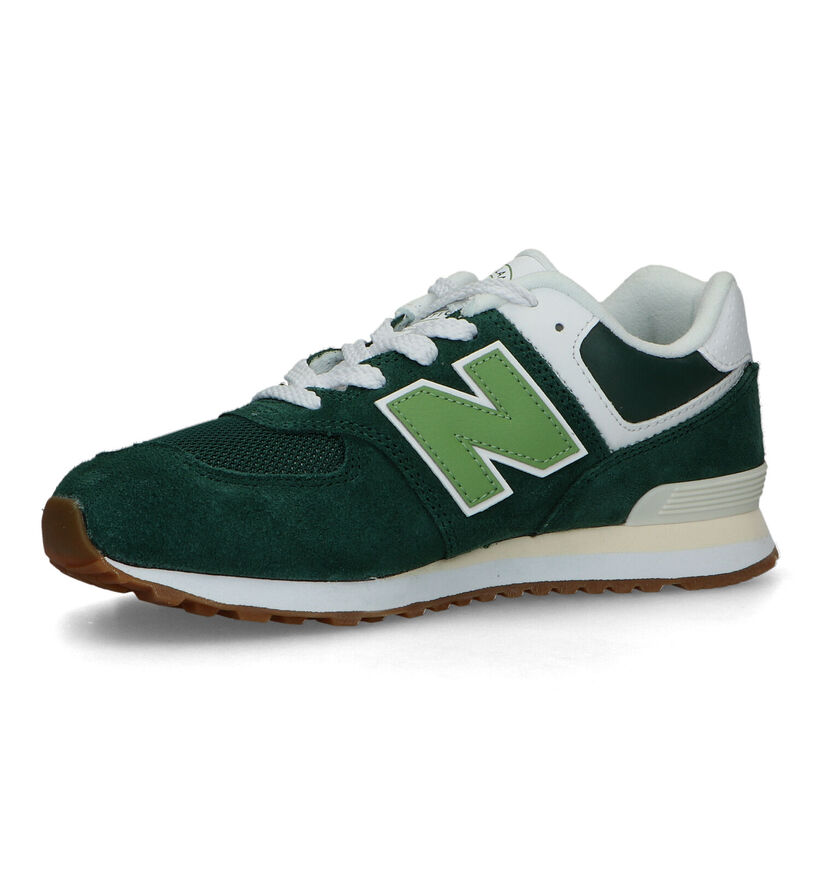 New Balance GC 574 Baskets en Vert pour garçons (319262)