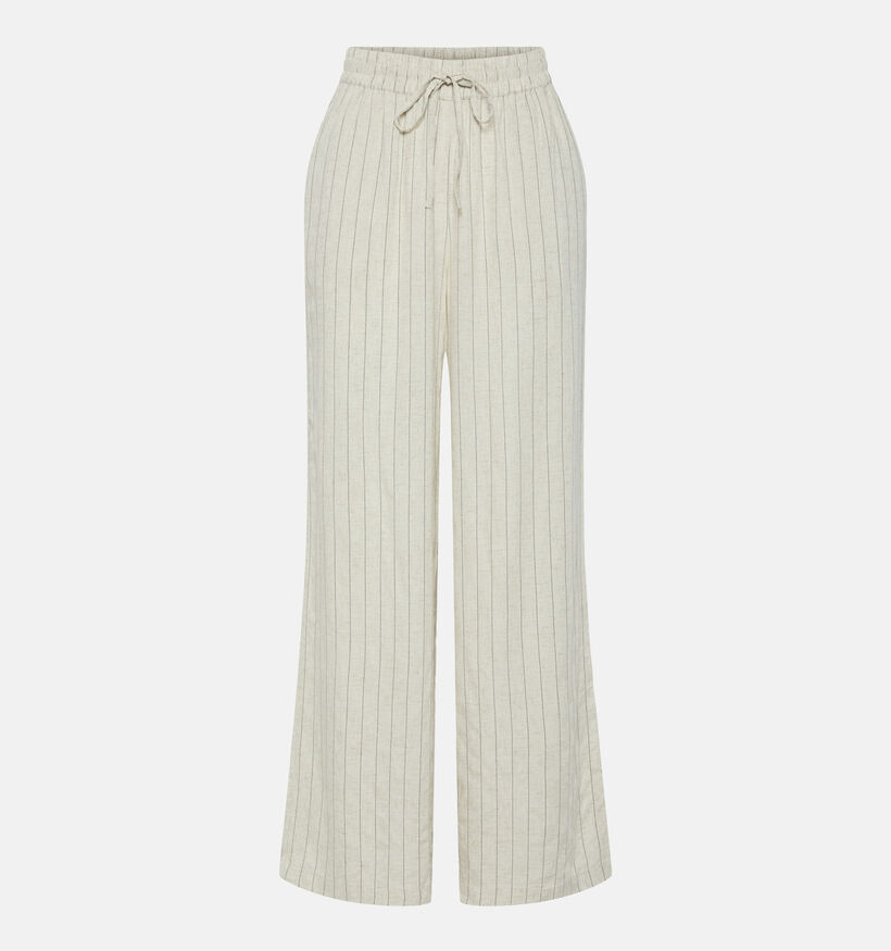 Pieces Pia Beige Wijde broek voor dames (351108)
