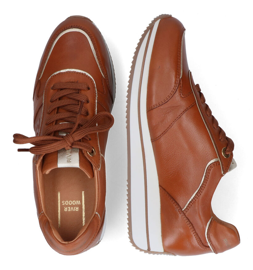 River Woods Gogo Baskets en Cognac pour femmes (316105) - pour semelles orthopédiques