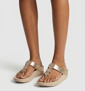 FitFlop Slippers Goud