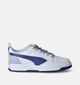 Puma Rebound V6 Lo Flying Baskets en Bleu pour filles, garçons (350379) - pour semelles orthopédiques