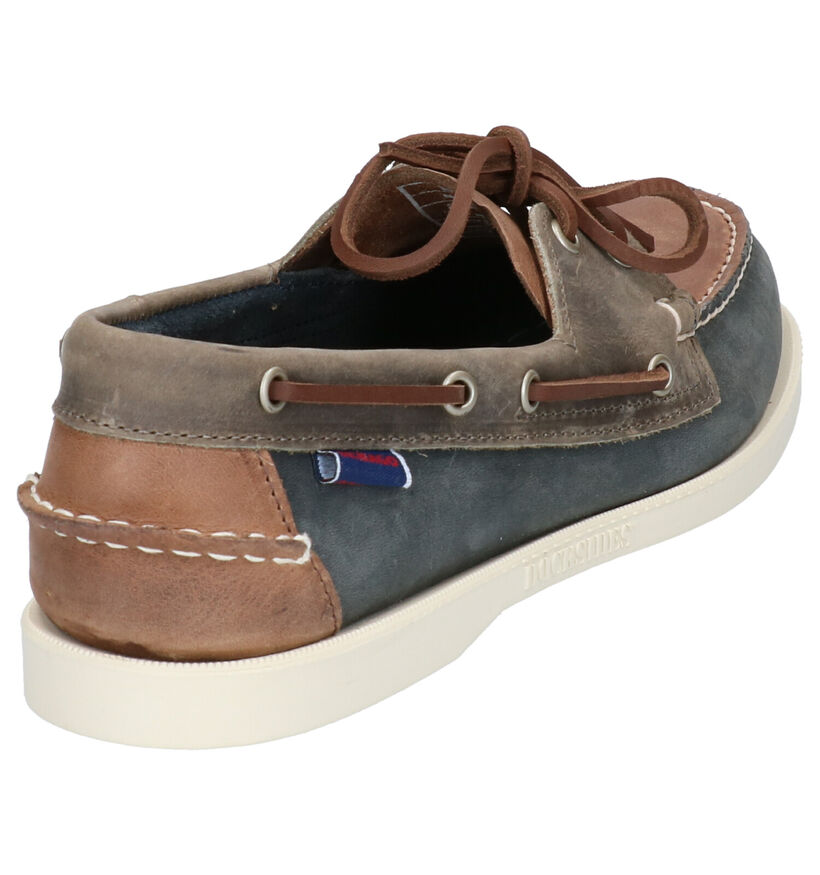 Sebago Dockside Portland Spinnaker Chaussures bateau en Bleu pour hommes (336835)