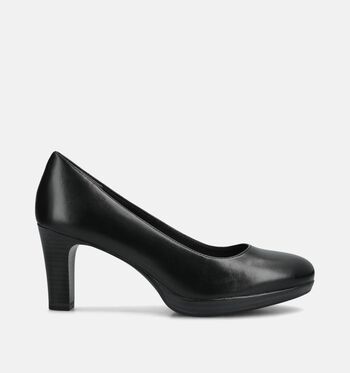 Tamaris Pumps Zwart/Wit/Cognac