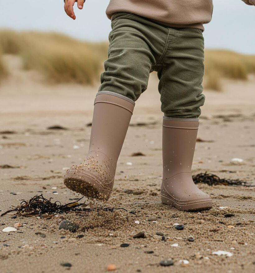 En Fant Bottes de pluie en Beige pour filles, gar&ccedil;ons (360232)