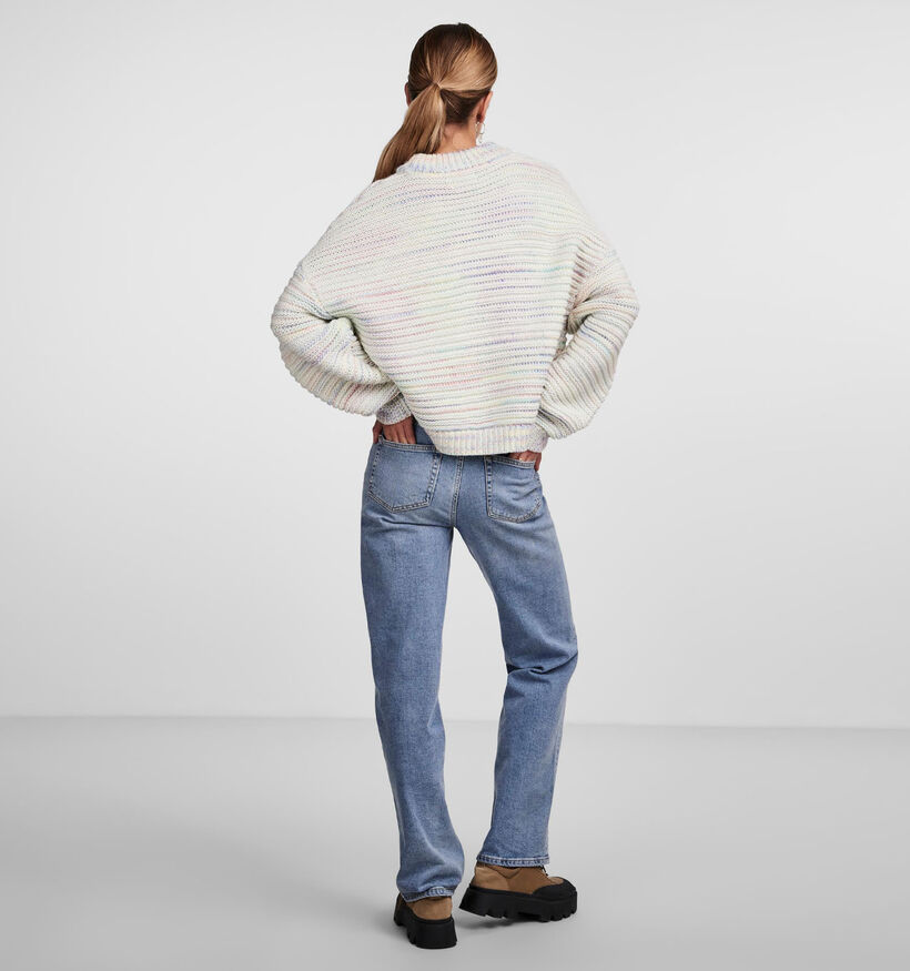 Pieces Jamie Witte Oversized trui voor dames (337714)