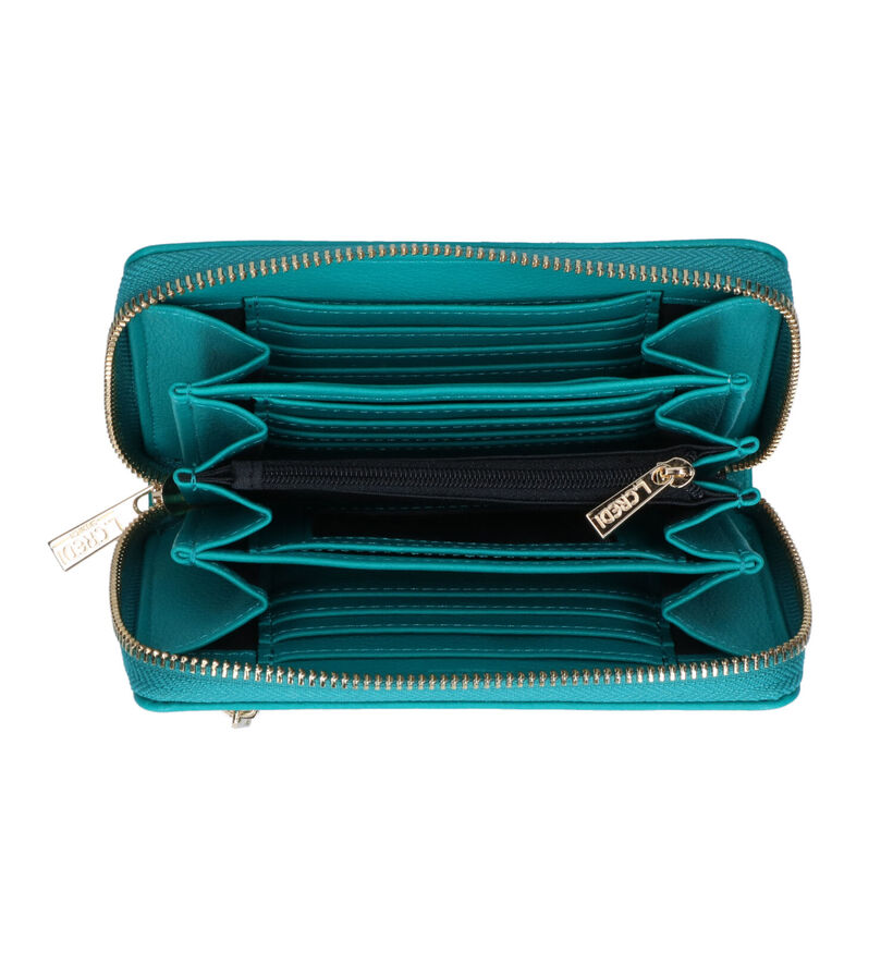 L.Credi Filippa Zwarte Ritsportemonnee voor dames (341069)