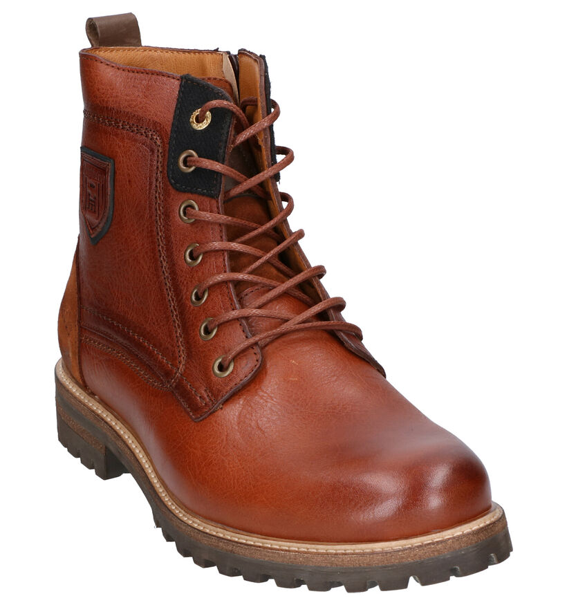 Pantofola d'Oro Ponzano High Cognac Boots in leer (257412)