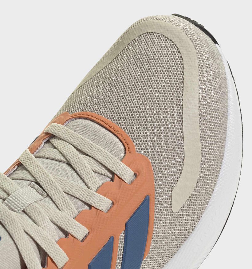 adidas Runfalcon Baskets basses en Gris pour gar&ccedil;ons (372650) - pour semelles orthop&eacute;diques