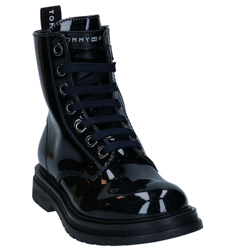 Tommy Hilfiger Blauwe Bottines in lak (295386)