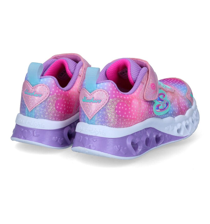 Skechers Flutter Heart Lights Roze Sneakers voor meisjes (318196)