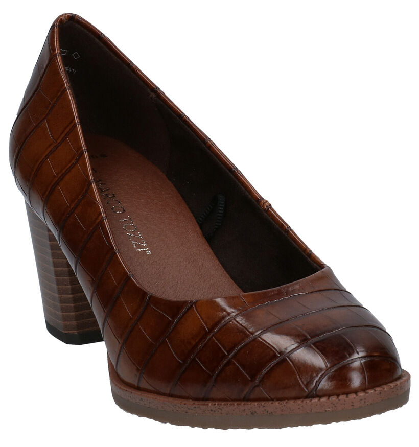Marco Tozzi Escarpins classiques en Cognac en simili cuir (277607)