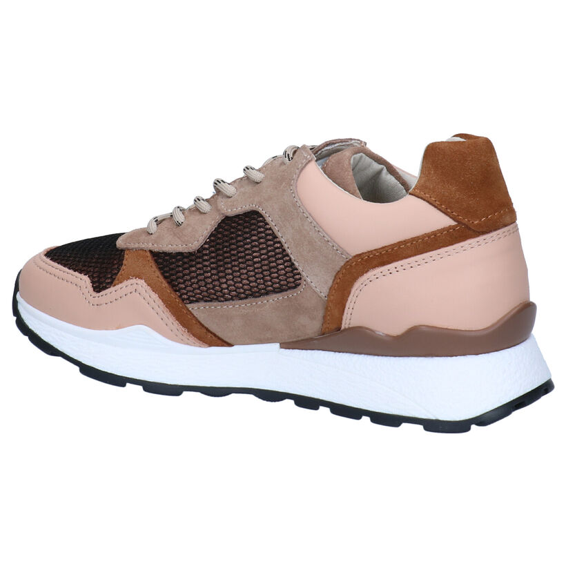 Bullboxer Taupe Sneakers in daim (298792)
