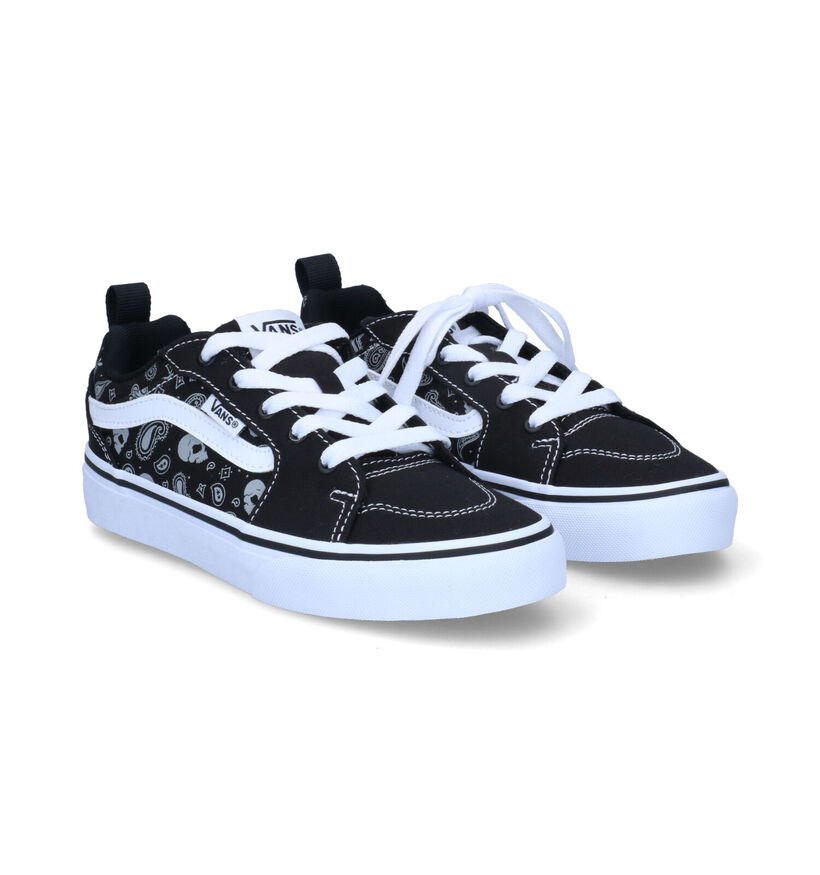 Vans Filmore Skull Bandana Zwarte Sneakers in kunstleer (303047)