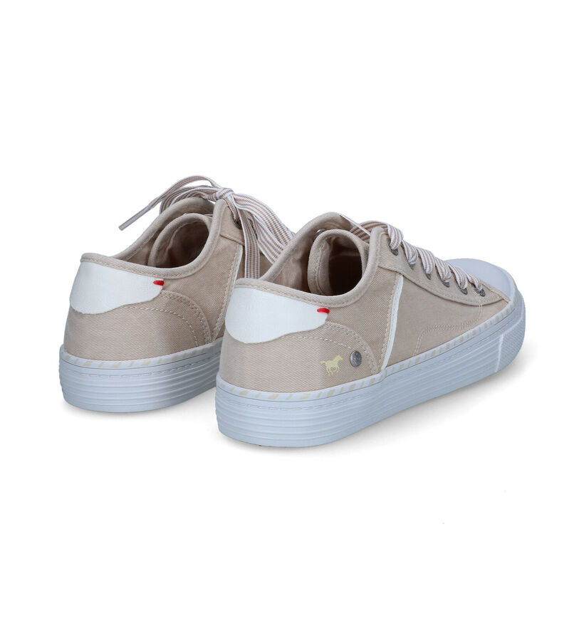 Mustang Baskets en Beige en simili cuir (305313)