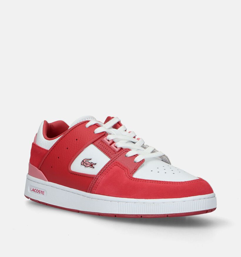 Lacoste Court Cage Baskets en Rouge pour femmes (336476)