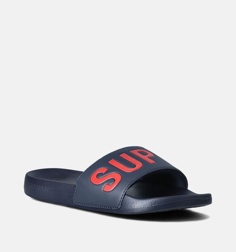 Superdry Core Pool Slide Badslippers Blauw voor heren (353666)