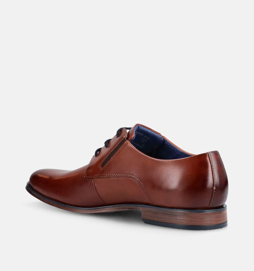 Bugatti Chaussures classiques en Cognac pour hommes (373870)