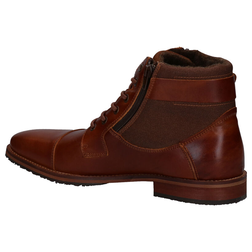 Bullboxer Cognac Geklede Hoge Schoenen in stof (279117)