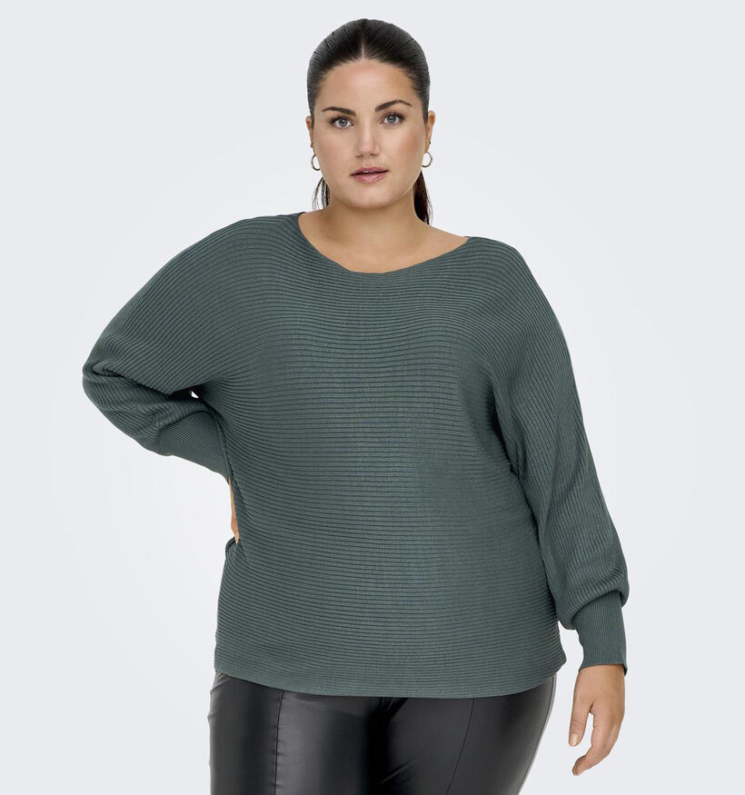 ONLY Carmakoma New Adali Groene Knit trui voor dames (344203)